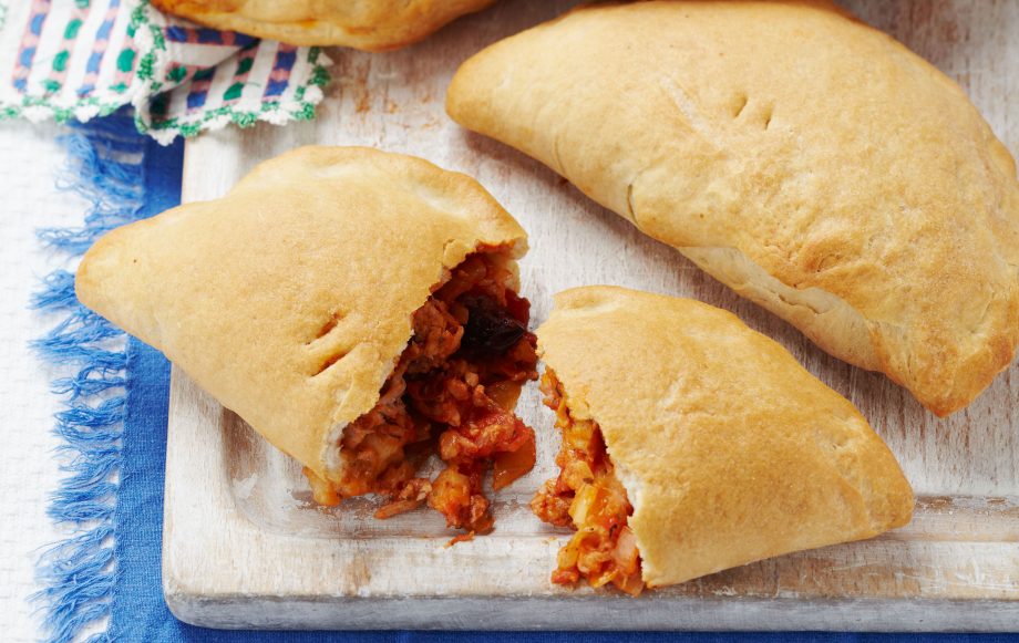Tuna and tomato calzone
