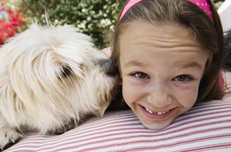 Girl and her dog