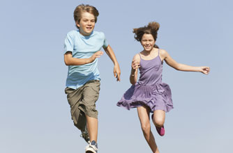 Kids playing games