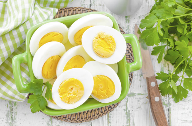 Hard boiled eggs