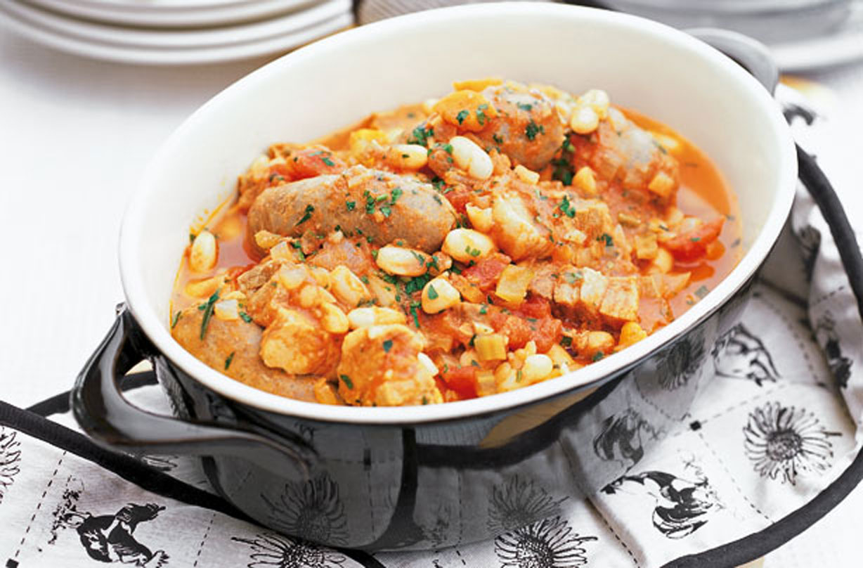 Slowcooked Sausage And Bean Casserole Dinner Recipes GoodtoKnow