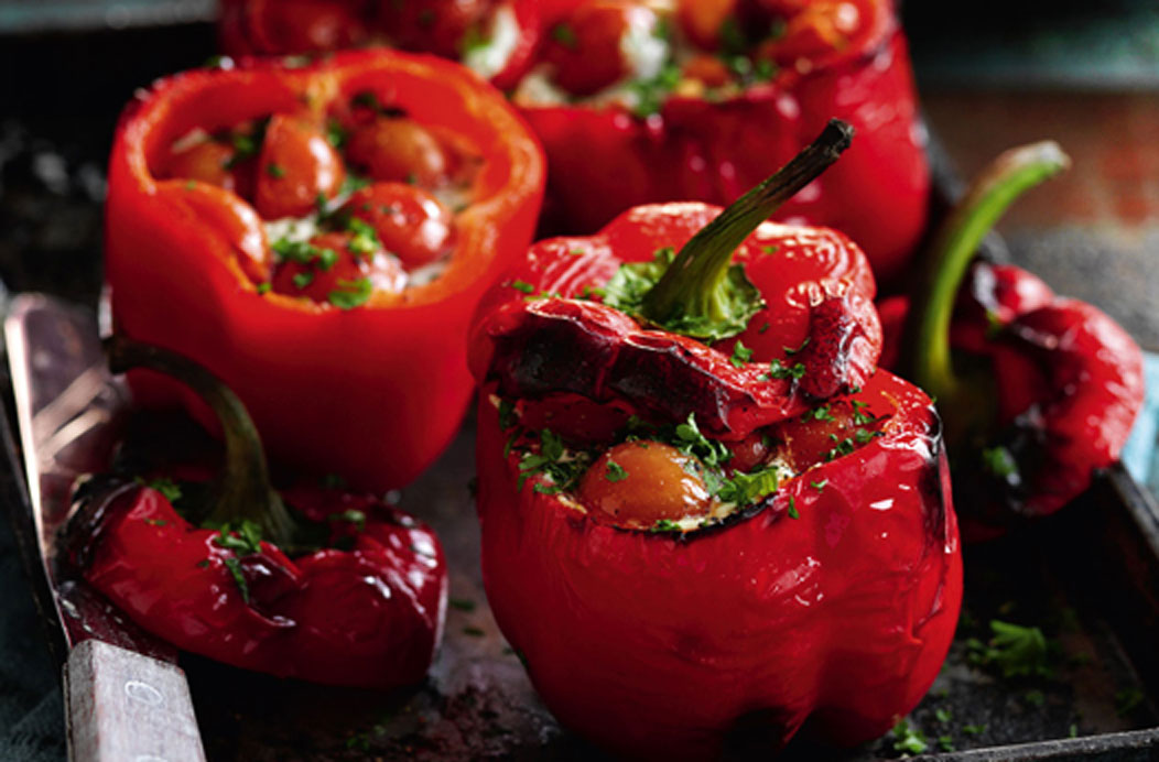 Slimming World S Tomato And Basil Stuffed Peppers Brunch Recipes Goodtoknow