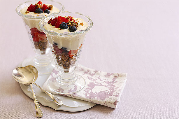 Fruity Italian sundaes