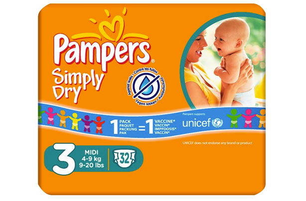 Pampers Simply-Dry nappies