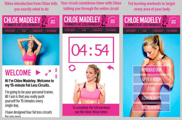 Chloe Madeley fitness app