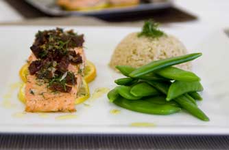 Citrus-baked salmon recipe