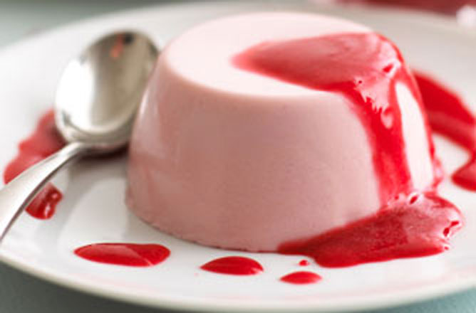 Raspberry panna cotta recipe