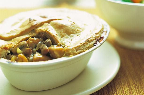 Weight Watchers chicken and mushroom pie