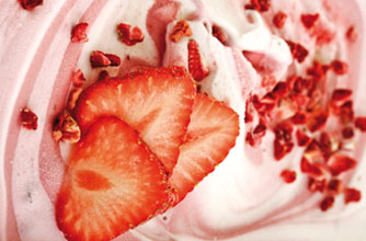Strawberries and yoghurt