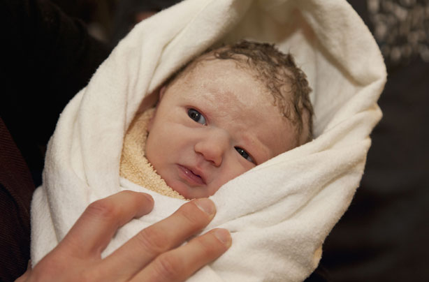 newborn baby girl