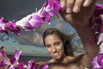 Woman on holiday