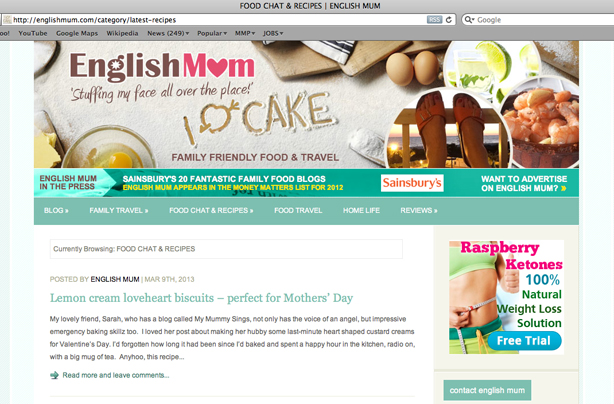 English mum blog