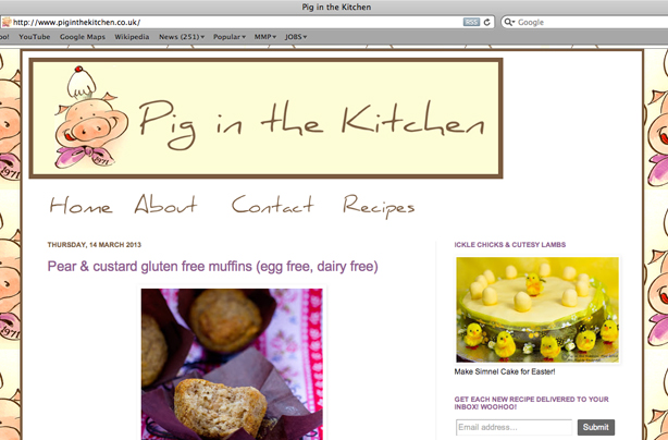 Pig in the kitchen blog