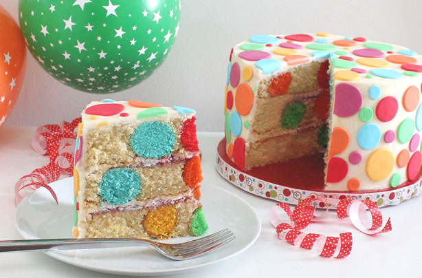 Polka dot cake