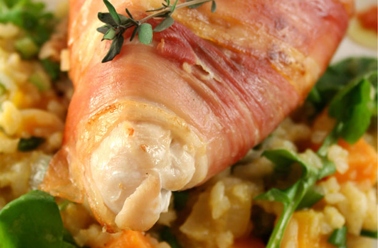 Prosciutto Wrapped Chicken With Butternut Squash Risotto Dinner Recipes GoodtoKnow
