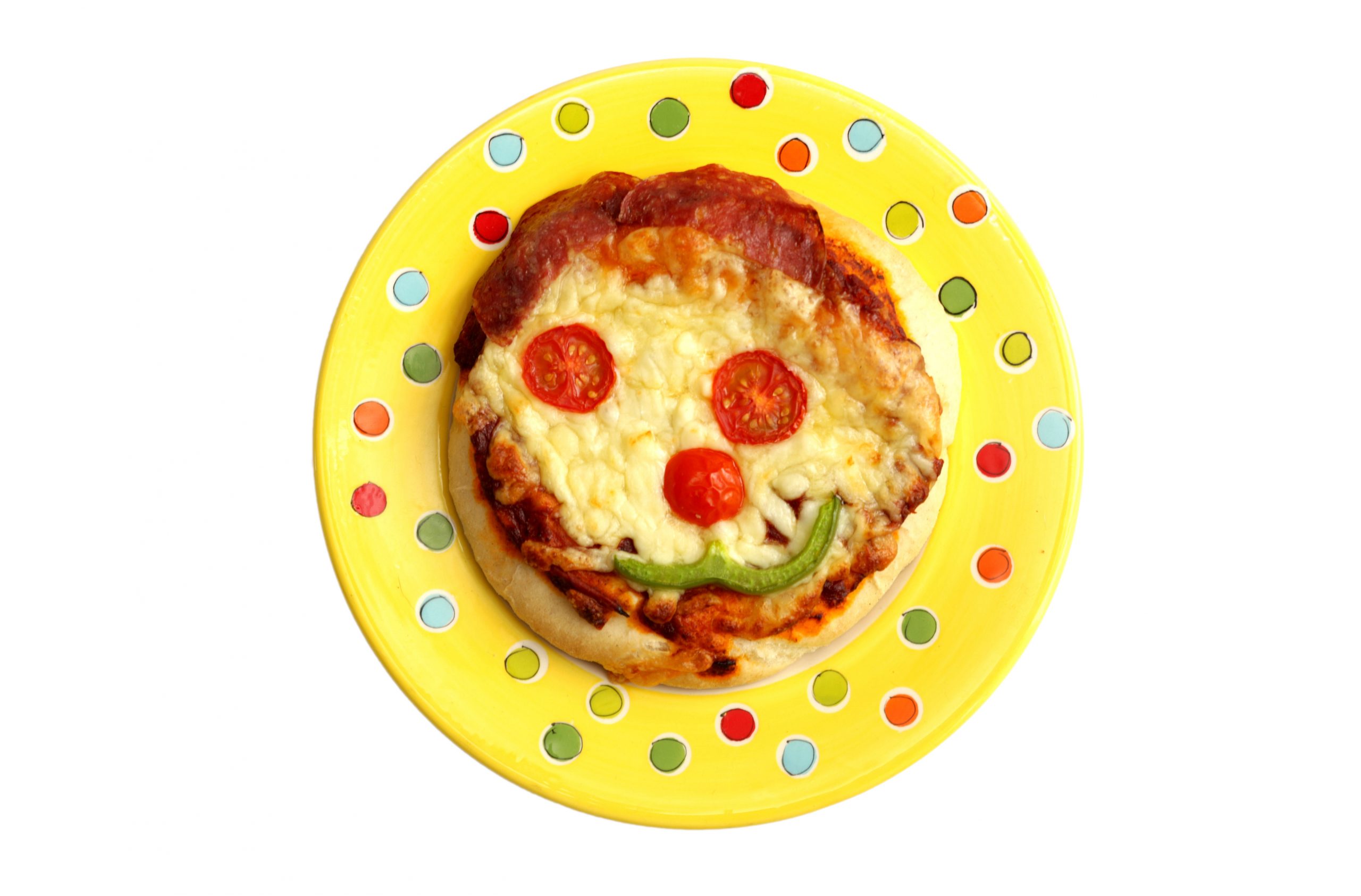 Funny face pizza