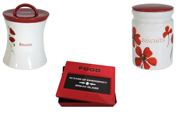 Kitchen budget biscuit tins