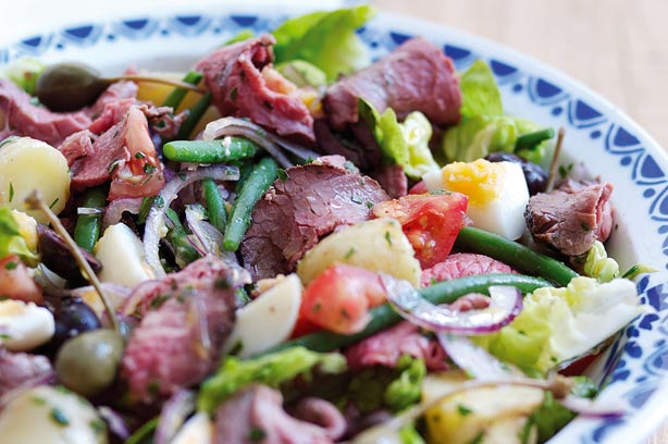 Summer beef nicoise salad recipe