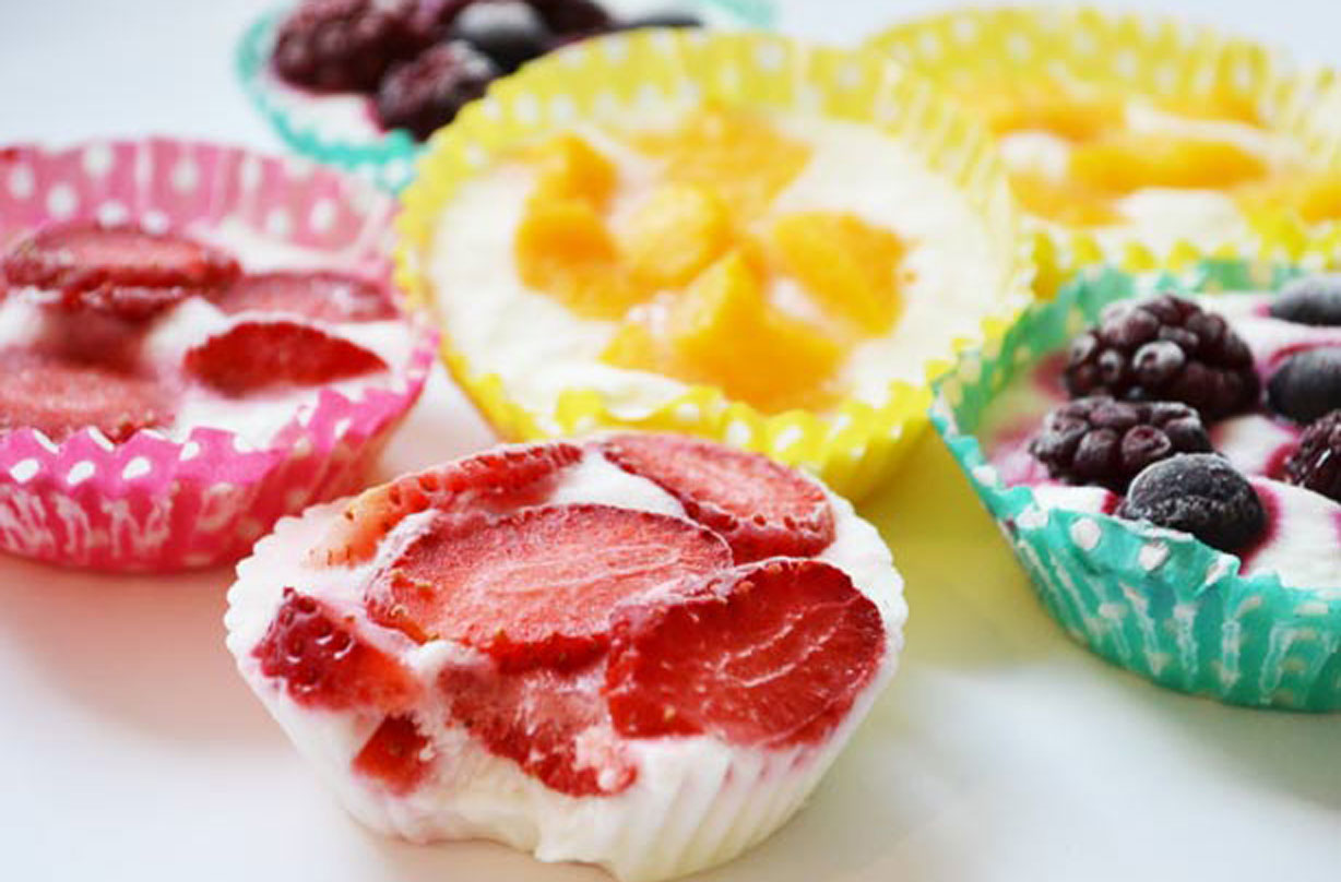 Frozen Frube yogurt bites