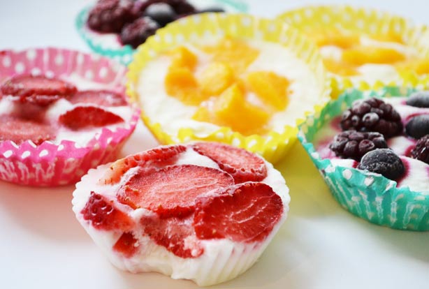 Frozen Frube yogurt bites
