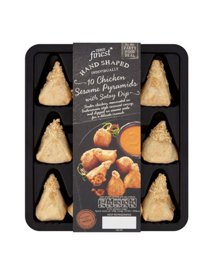 Tesco Finest Chicken Pyramids with Satay Dip
