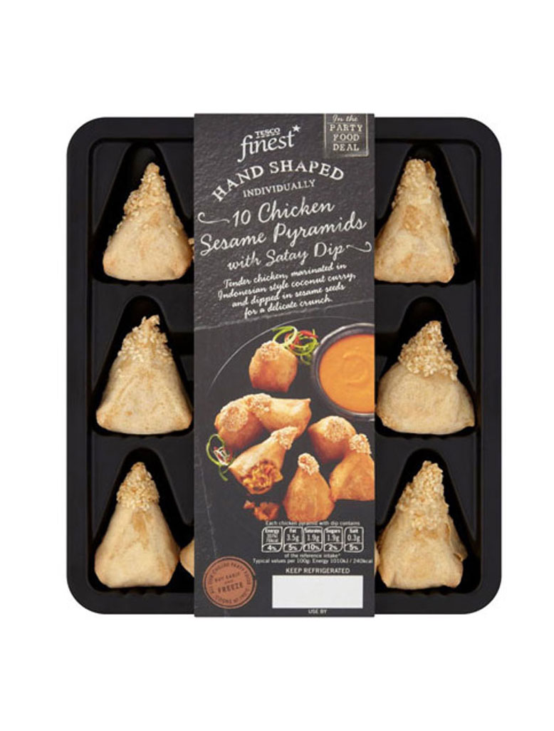 Tesco Finest Chicken Pyramids with Satay Dip