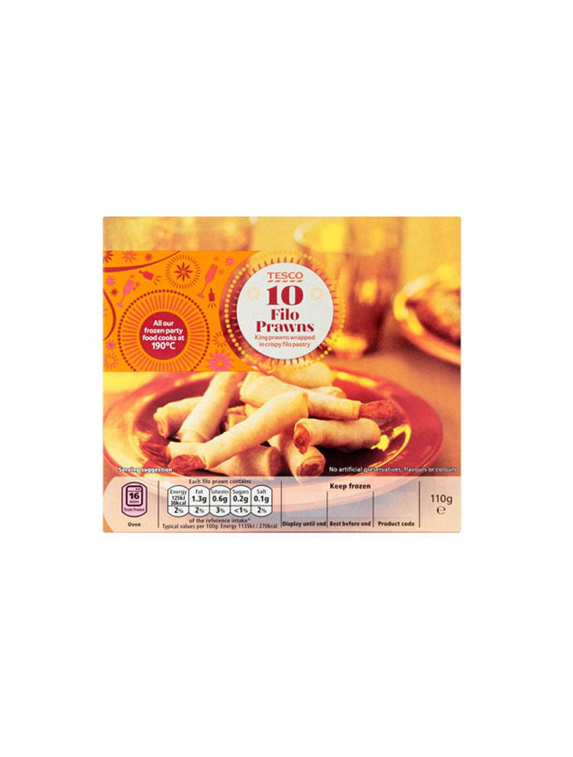 Tesco Frozen Filo Prawns