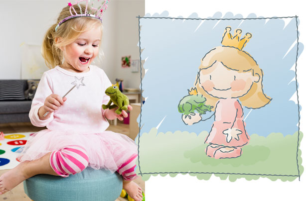 World Book Day costume idea princess and the frog