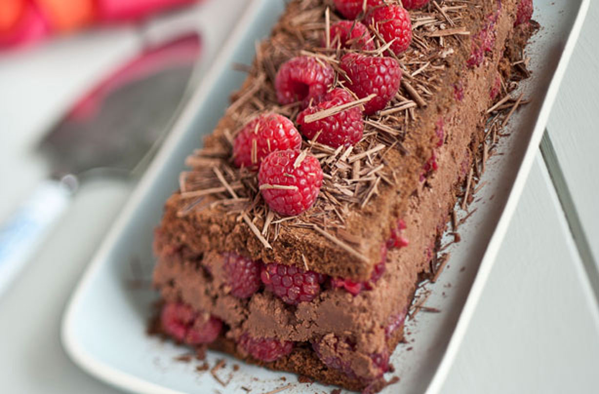 Chocolate Raspberry Terrine Dessert Recipes GoodtoKnow