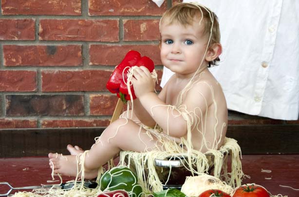 Messy child