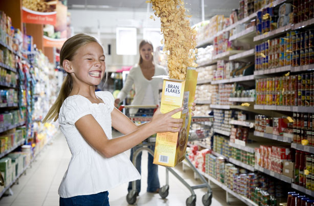 Mother and daughter shopping