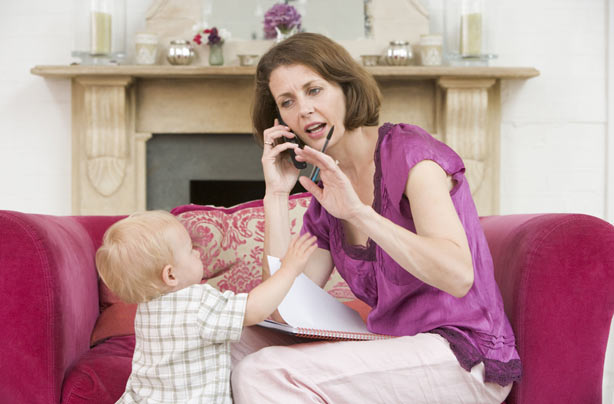 Woman on phone