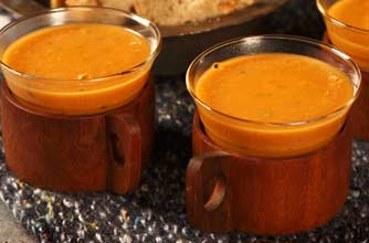 Lentil and bacon soup