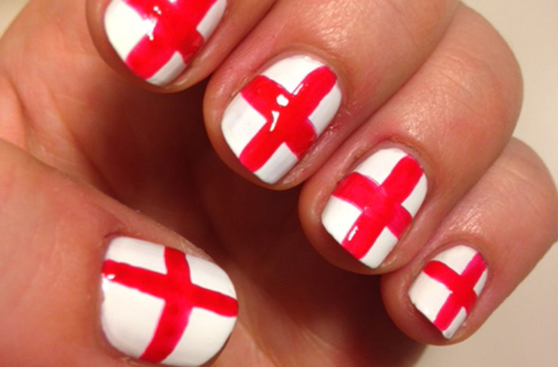 England flag nails
