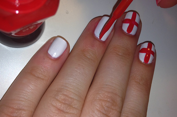 England flag nails