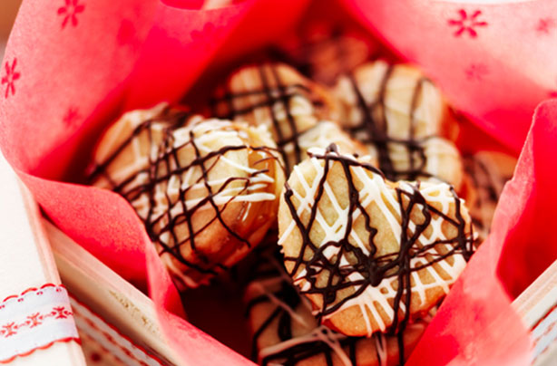 Heart-shaped food
