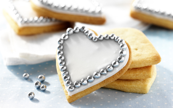 Heart-shaped food