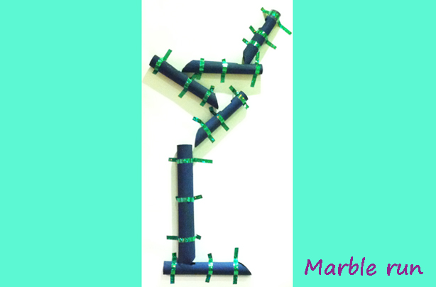 10 ways with toilet rolls: marble run