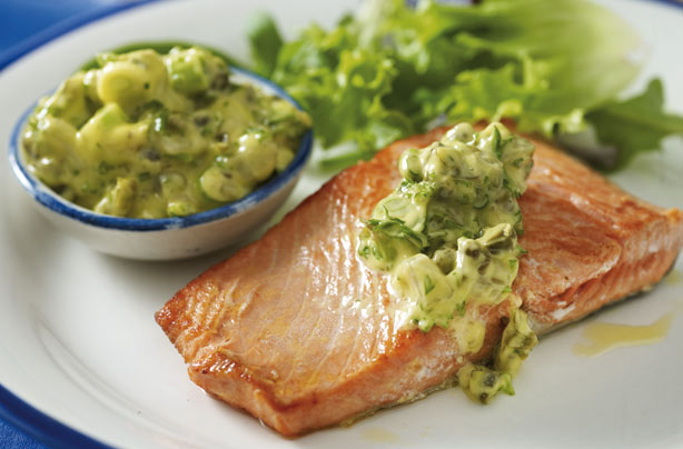This sauce is a traditional accompaniment to fish dishes. It is thick, tangy and has a bit of a crunch. It can be prepared in advance as it keeps for 2 days in the fridge.