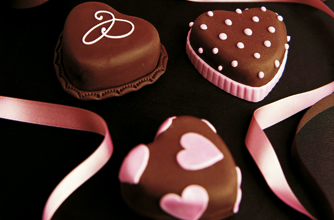 Heart-shaped food