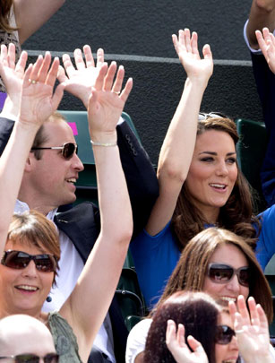 Kate and Will - Mexican wave
