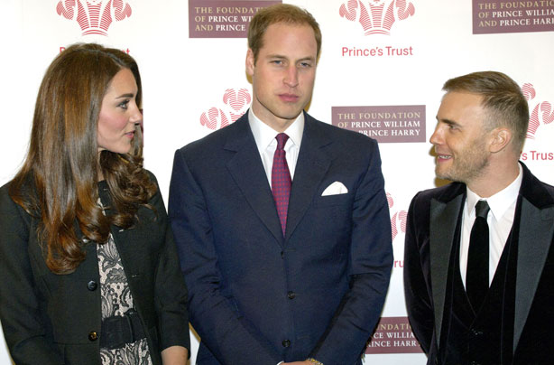 Kate Middleton and Gary Barlow