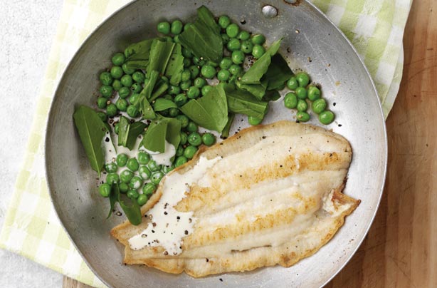 Use fresh herbs to flavour your dish. Here we use sorrel to add freshness and great taste to lemon sole. It is quick and easy to cook.