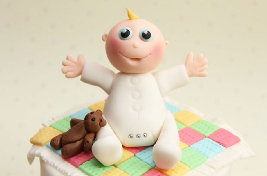 Baby cake decoration