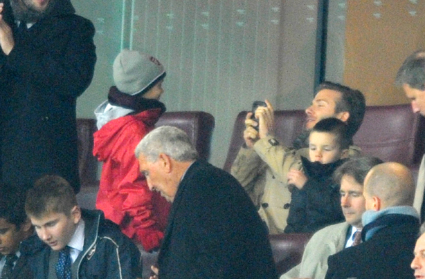 David Beckham and kids