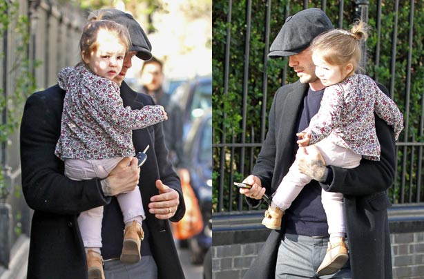David and Harper Beckham