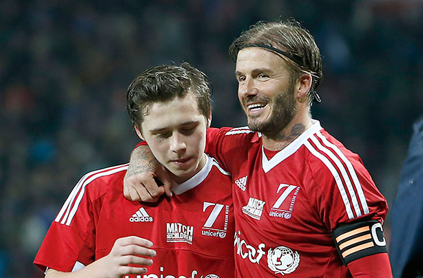 Brooklyn and David beckham