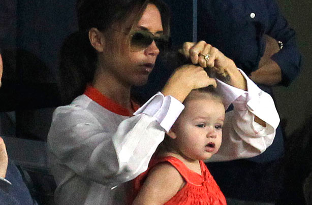Harper and Victoria Beckham