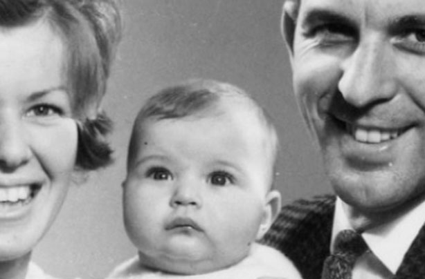 Kate Garraway as a baby