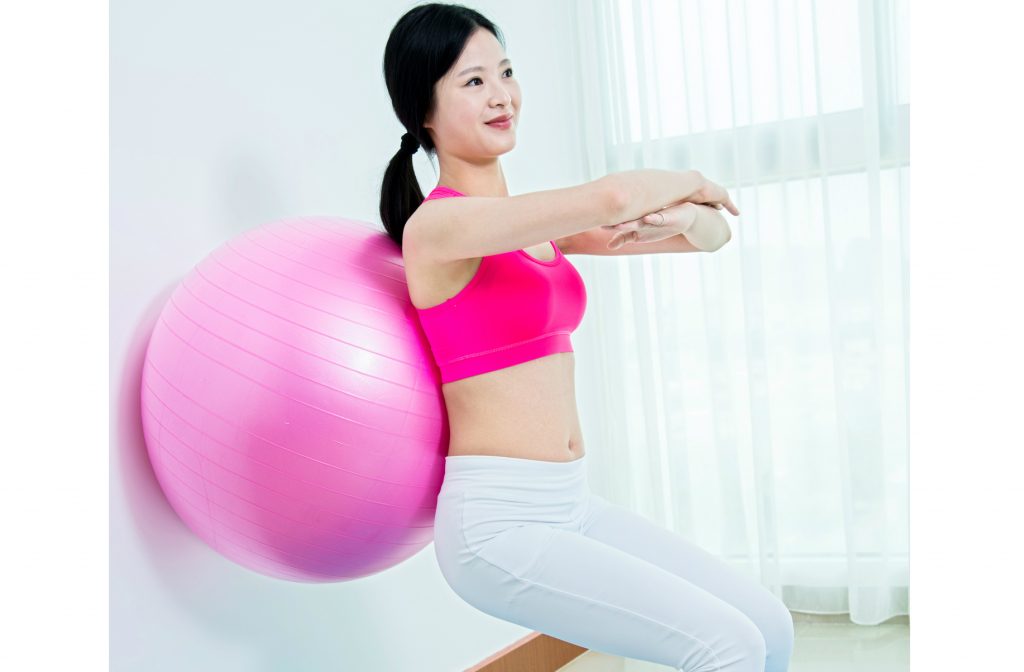 Swiss ball exercises